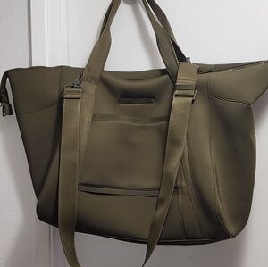 Dagne Dover Olive Green Neoprene Tote Bag